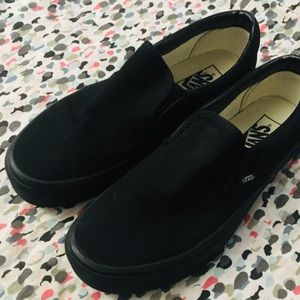 Black Slip-On Vans